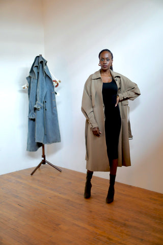 Taupe Trench Coat