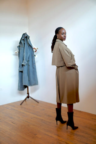 Taupe Trench Coat